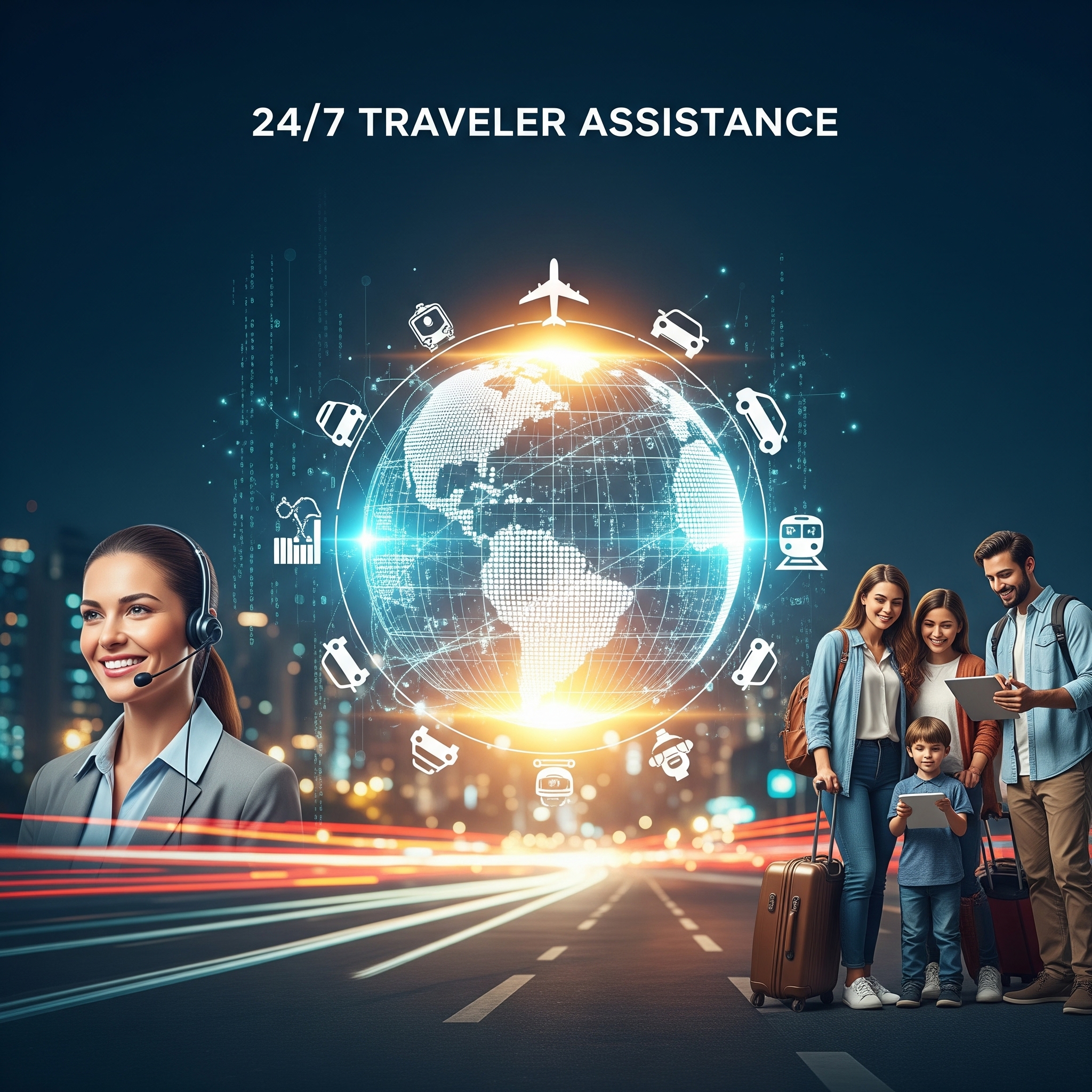 Assistance voyageurs 24 h/24 et 7 j/7