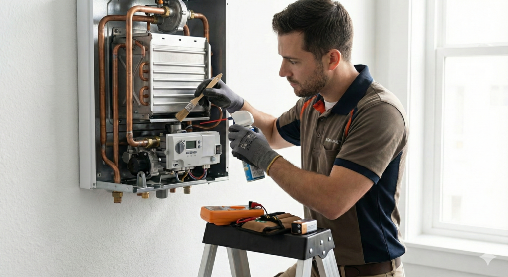 Vérification sécurité chaudière location