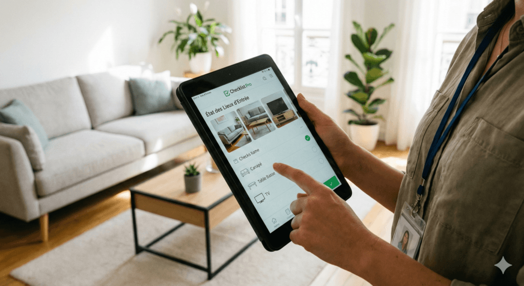 Check-out avec liste de tâches ménage