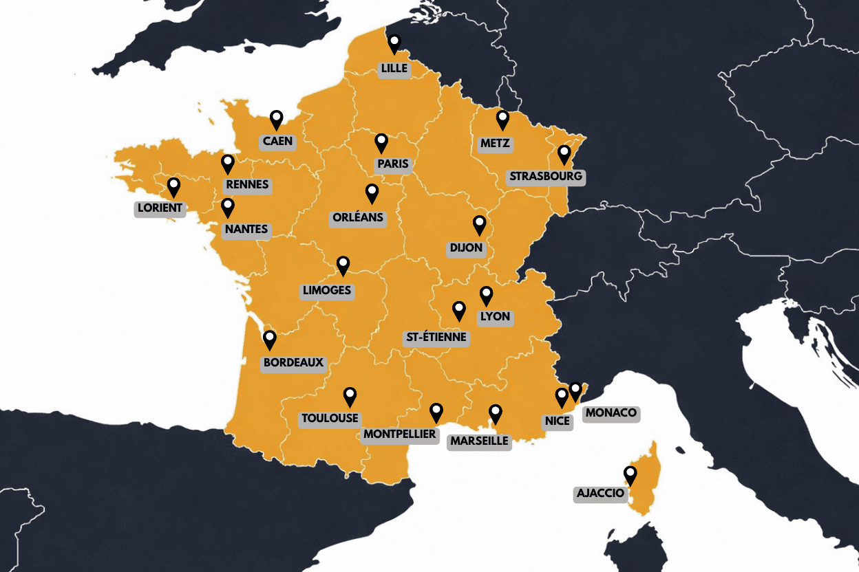 Carte de France ALB Conciergerie