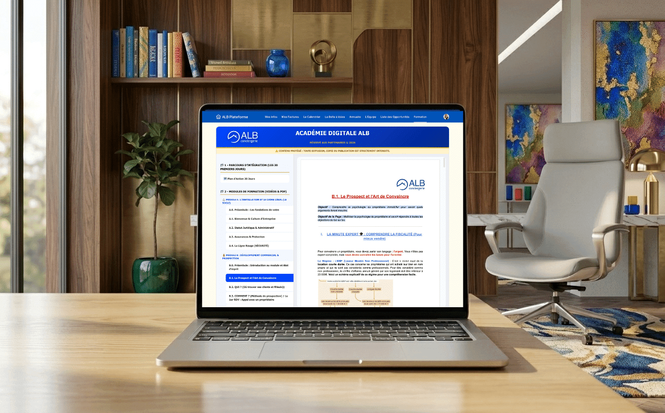 Logiciel Interne Exclusif ALB Conciergerie Logiciel Interne Exclusif ALB Conciergerie