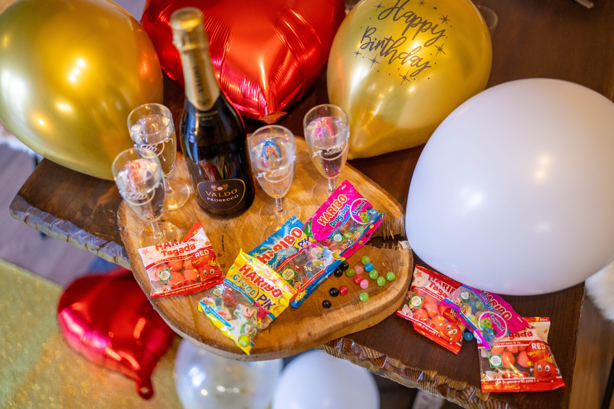 Mise en scène du Pack anniversaire